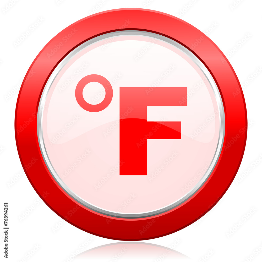 fahrenheit icon temperature unit sign fahrenheit icon temperature unit sign