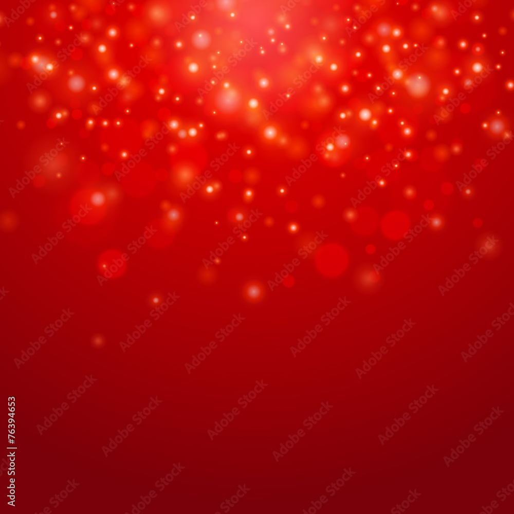 Red vector  bokeh background