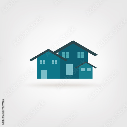 House abstract real estate logo