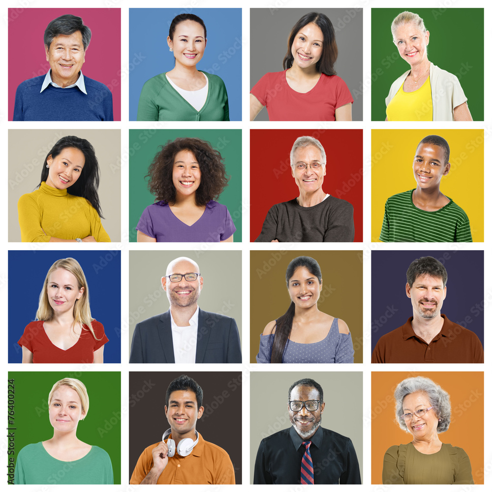People Diversity Faces Human Face Portrait Community Concept People Diversity Faces Human Face Portrait Community Concept