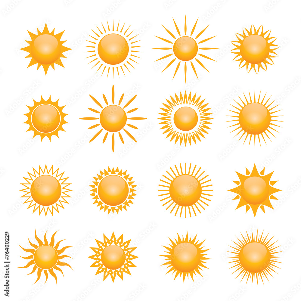 Vector symbol of sun Vector symbol of sun