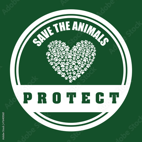 save the animals design