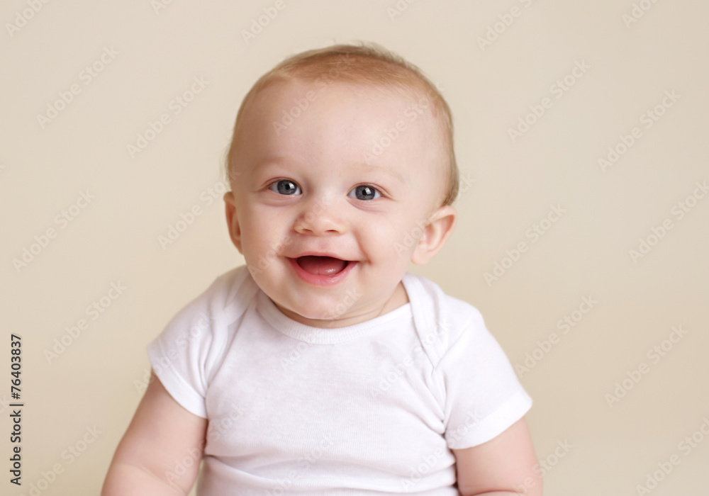 Happy Baby Smiling and Laughing