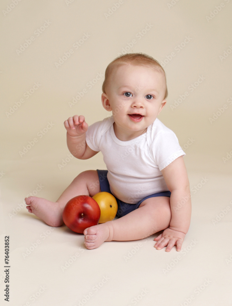 Child with Apple Baby Eating and Nutrition Child with Apple Baby Eating and Nutrition
