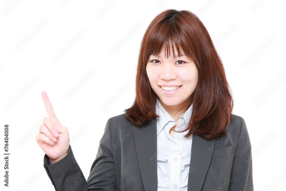 説明するビジネスウーマン 説明するビジネスウーマン