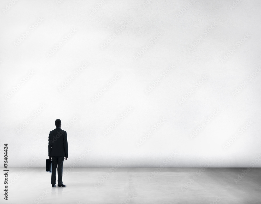 Businessman Copy Space Thinking Look Up Creativity Concept Businessman Copy Space Thinking Look Up Creativity Concept