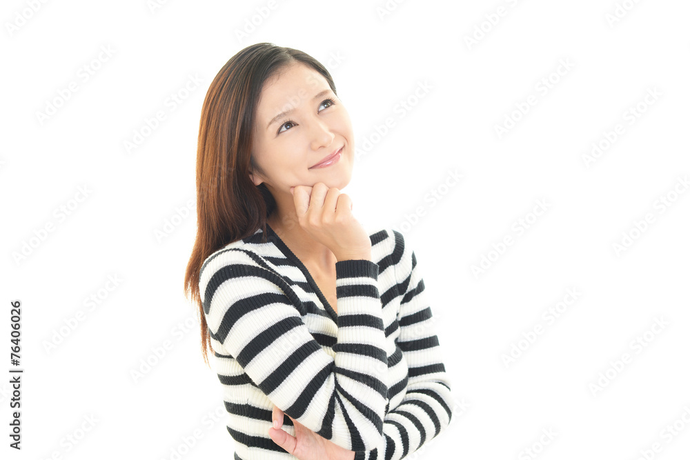 微笑む女性 微笑む女性