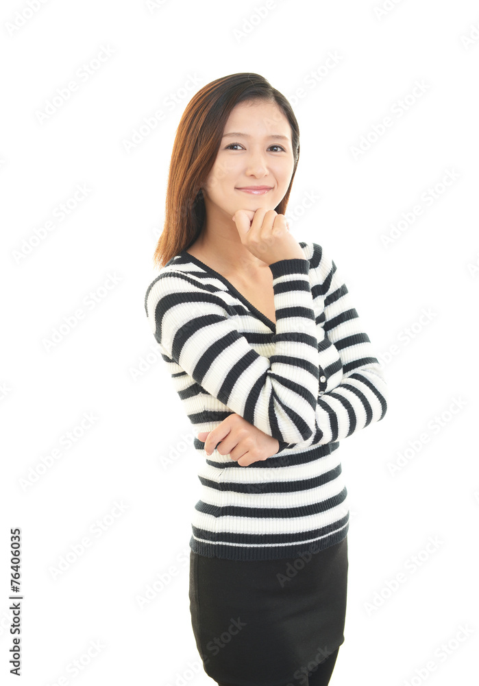笑顔の女性 笑顔の女性