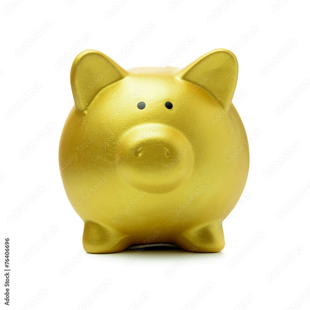 Golden piggy bank Golden piggy bank