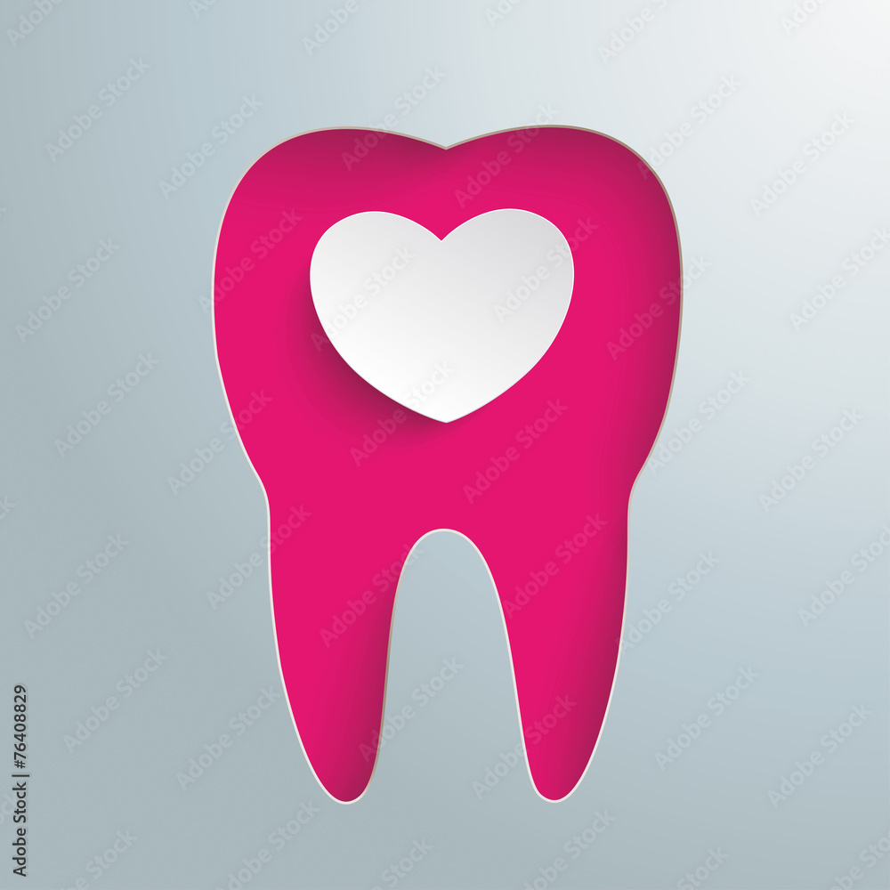 Silver Background Tooth Hole Heart Silver Background Tooth Hole Heart
