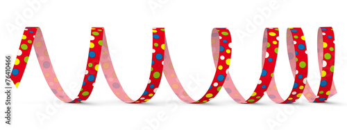 Luftschlange, Papierschlange, Spirale, Party, gekringelt, Deko