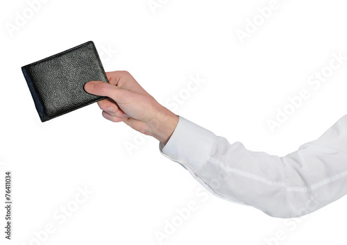Man ahnd give wallet
