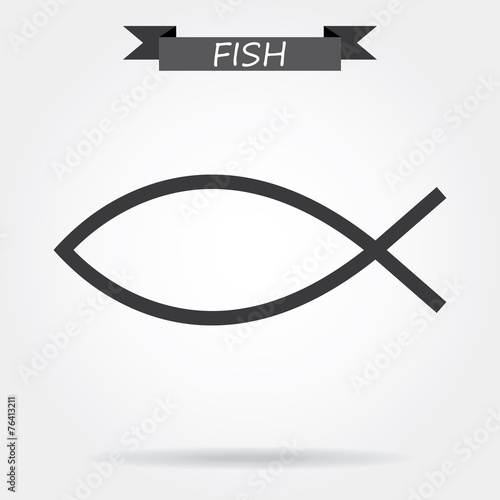Christian symbol - fish icon