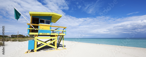Colorful Lifeguard Tower in South Beach