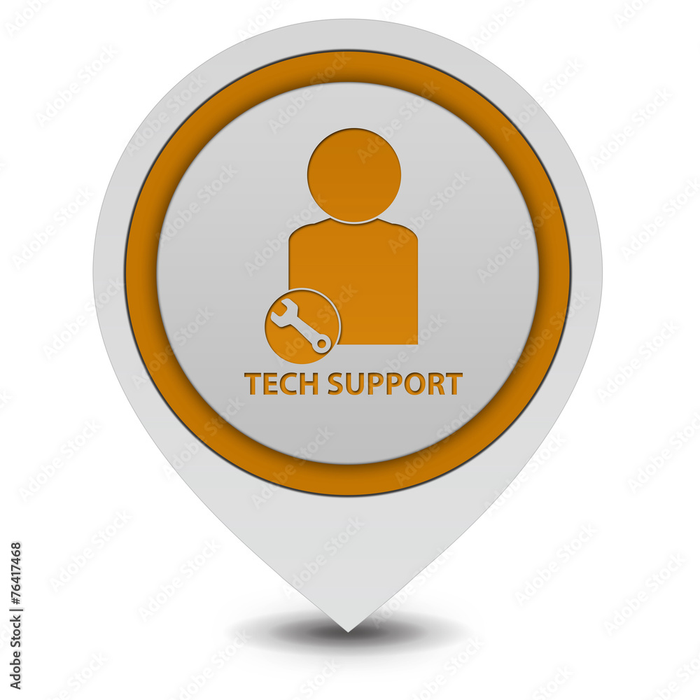 Support pointer icon on white background Support pointer icon on white background