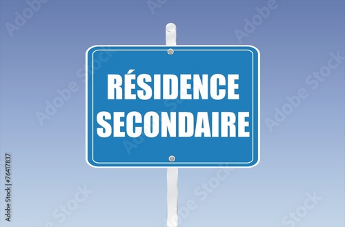 panneau résidence secondaire