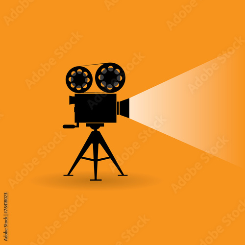 Retro cinema icon