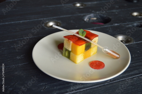 Quadro su tela rubik's cube de fruits