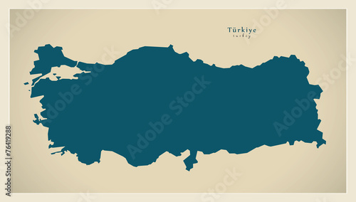 Modern Map - Turkey TR