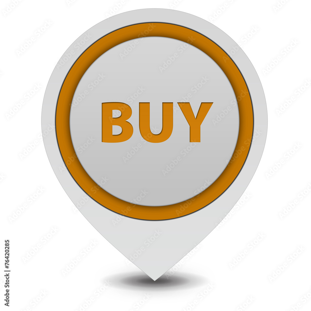 Buy pointer icon on white background Buy pointer icon on white background