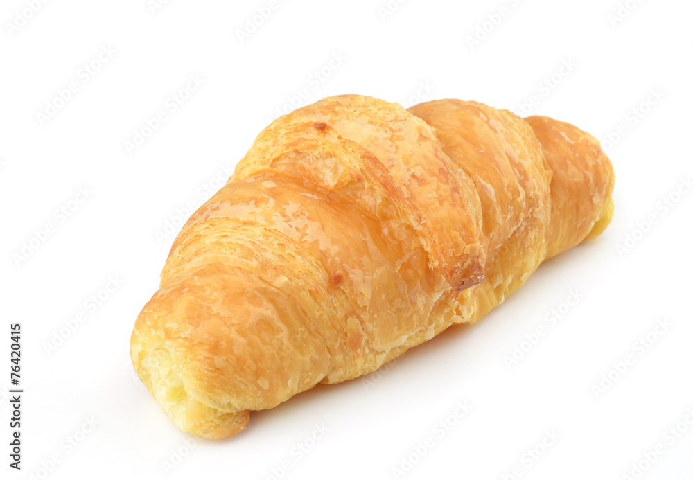 Fresh Croissant Isolated On White Fresh Croissant Isolated On White