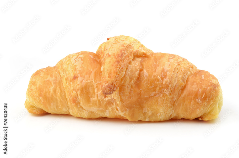 Fresh Croissant Isolated On White