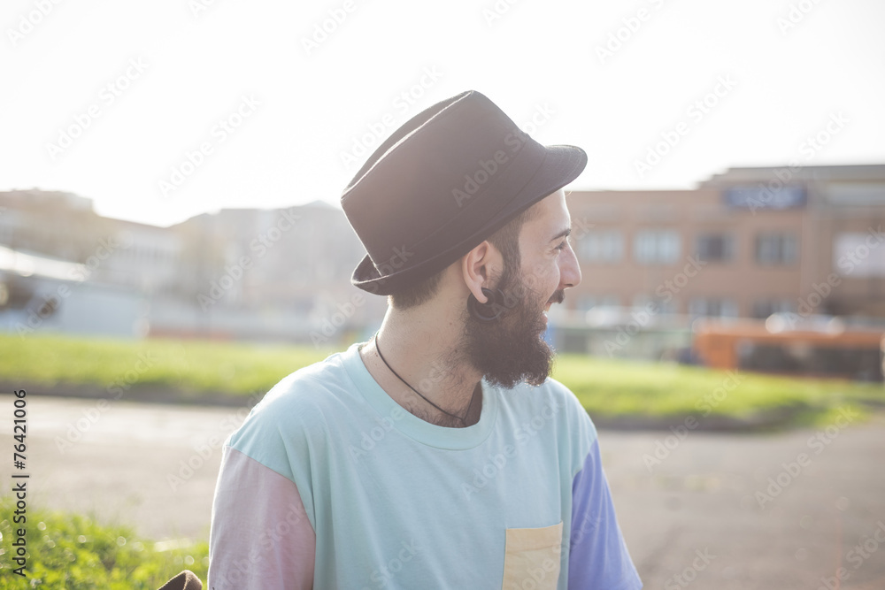 young handsome hipster gay modern man young handsome hipster gay modern man