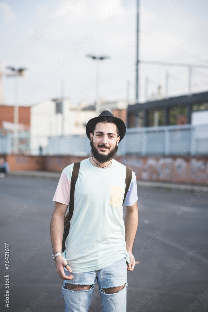 young handsome hipster gay modern man young handsome hipster gay modern man