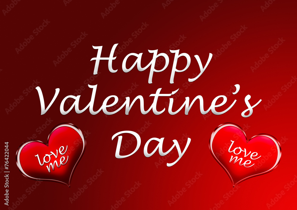 happy valentine's day card background with heart