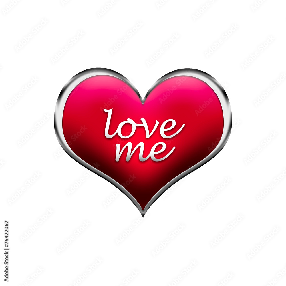 love me happy valentine's day card  heart