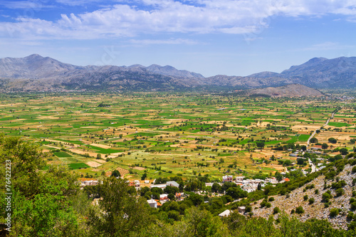 Schilderij op canvas Agriculture and farming Lasithi plateau on Crete, Greece