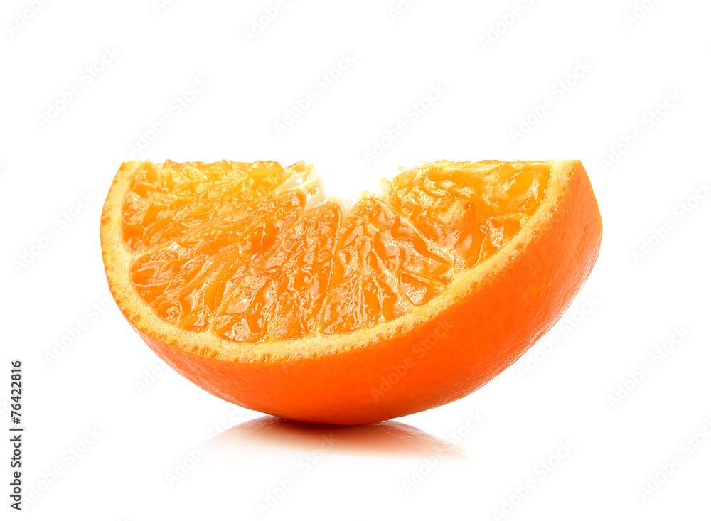 orange slice on white background orange slice on white background