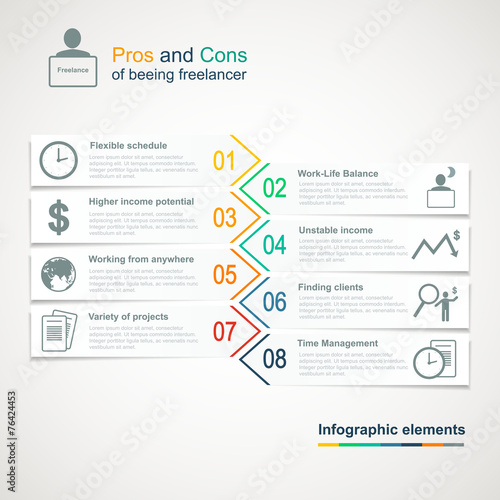 Vector freelance infographics