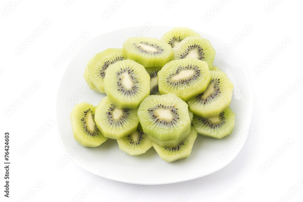 Kiwi fruit isolated on white background Kiwi fruit isolated on white background