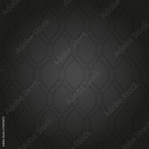Geometric Abstract Seamless Vector Dotted Balck Pattern