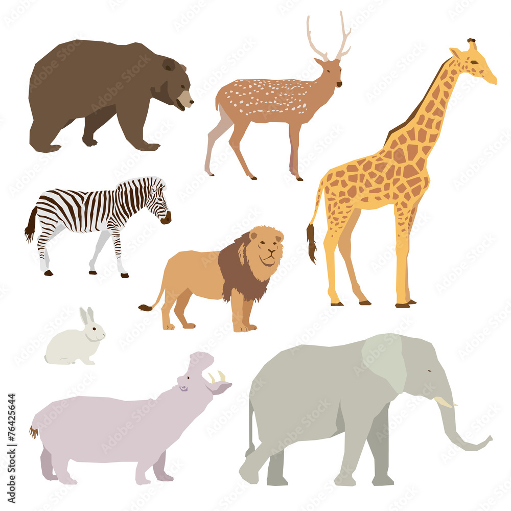 Animal vector set Animal vector set