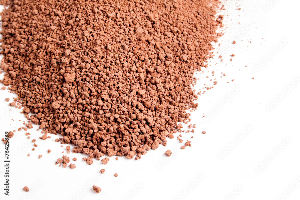 cocoa on a white background cocoa on a white background