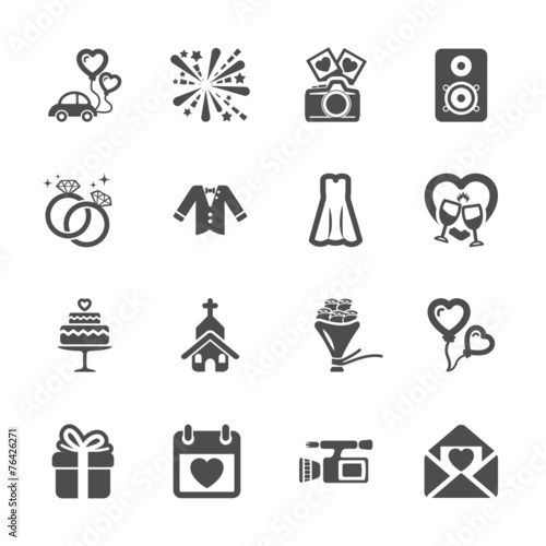 wedding icon set 4, vector eps10