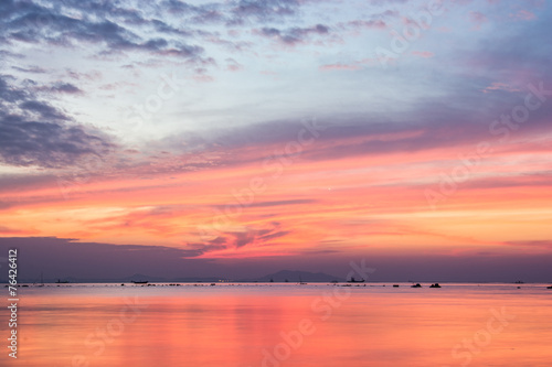 beautiful sky colorful sunset © sorapop