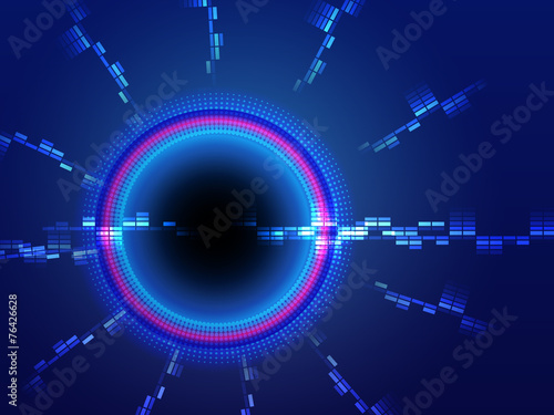 abstract background with blue circle vector illustration
