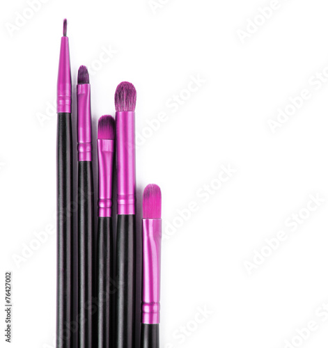 Professional colored nfteral brush set for makeup.