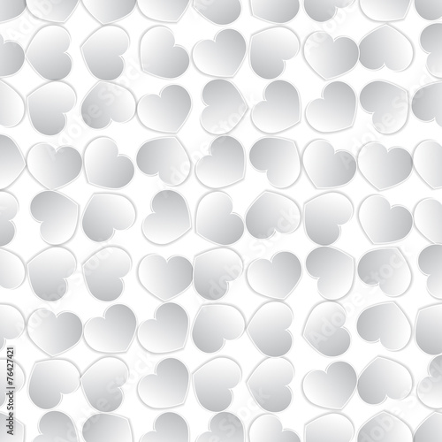 Background with White Hearts