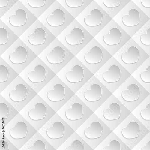 White Heart Background