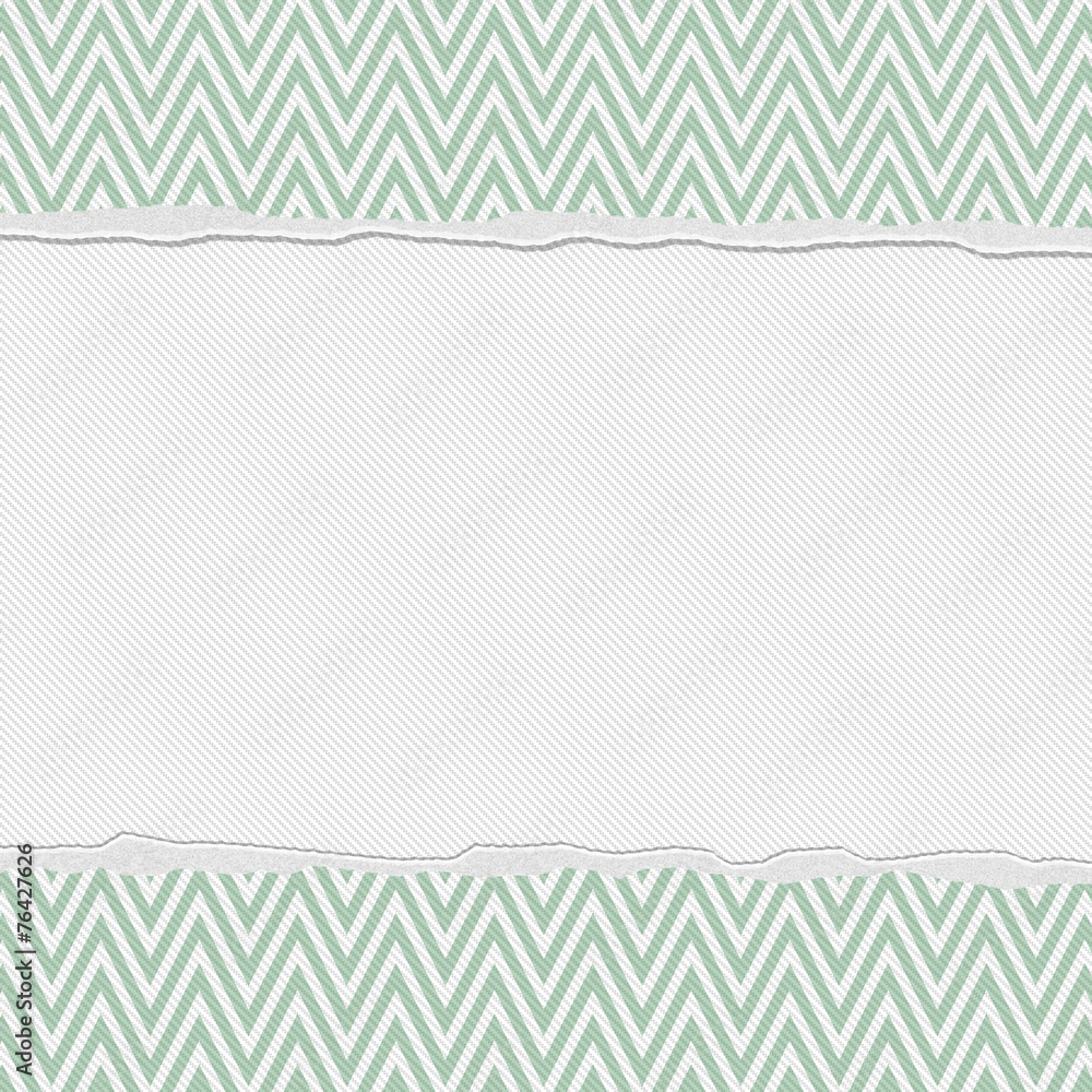 Green and White Torn Chevron Frame Background Green and White Torn Chevron Frame Background