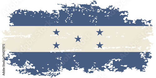 Honduras grunge flag. Vector illustration.