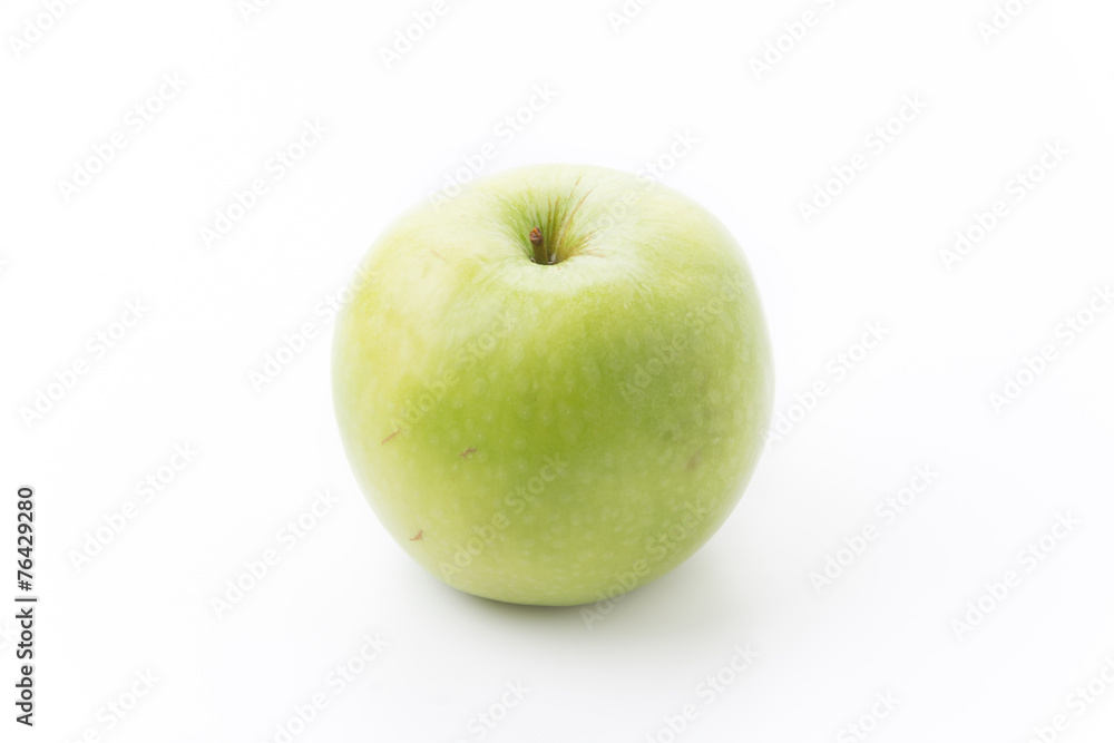 Green apple, isolated on white background Green apple, isolated on white background