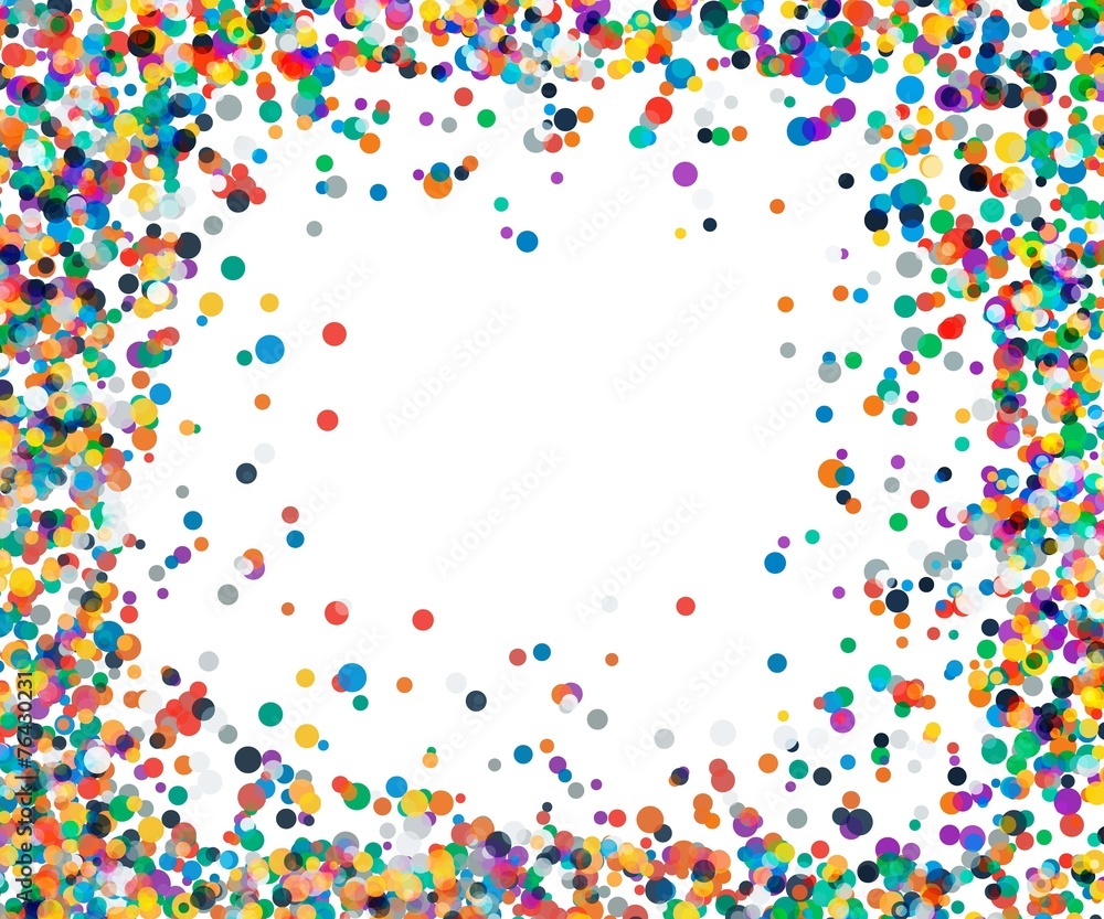 Background with confetti in red and green Background with confetti in red and green
