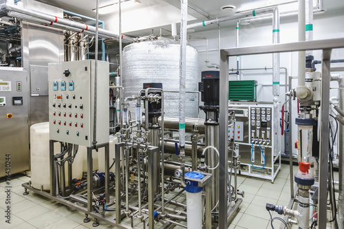 Water conditioning or destilation room