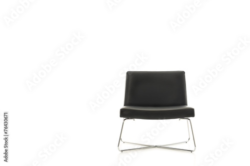Stylish simple contemporary black chair