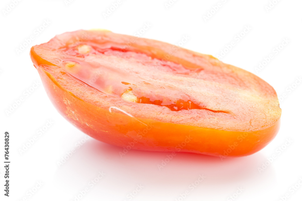 baby plum tomatoes on white background baby plum tomatoes on white background
